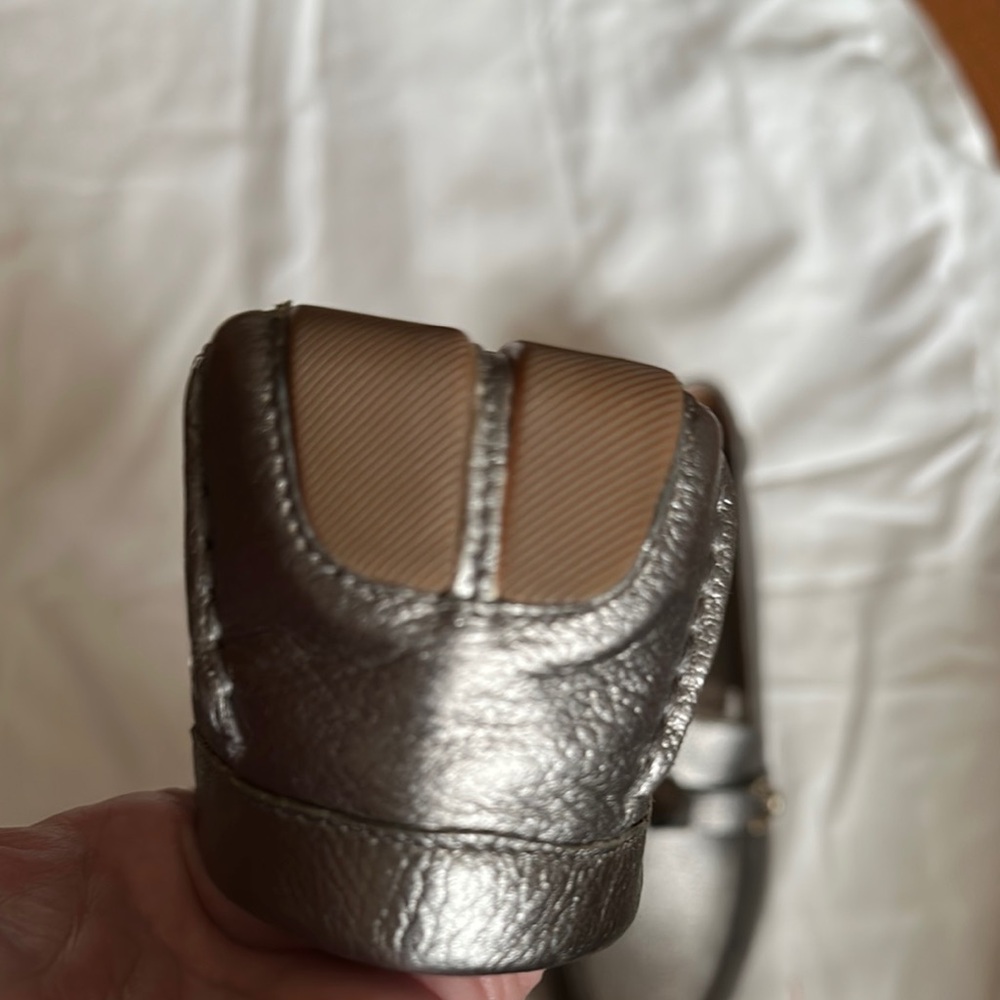 Cole Haan Metallic Silver Loafers - Picture 3 of 3